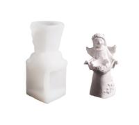Jolie figurine angélique en forme d'ange, accessoire de mode portable en silicone robuste pour enfants de plus de 3 ans et adultes artisanat angélique