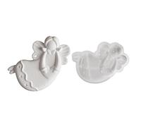 Jolie figurine angélique en forme d'ange, accessoire de mode portable en silicone robuste pour enfants de plus de 3 ans et adultes en silicone angélique