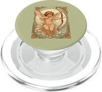Jolie Figurine chérubique avec Une Guirlande et des Fleurs PopSockets PopGrip pour MagSafe