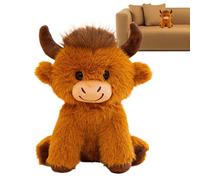 Jolie figurine de vache en peluche - 24,9 cm - Cadeau souvenir mignon - Petite figurine de vache - Pour toutes les femmes, les hommes, les , les remises de diplômes, la maternelle, l'école