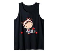 Jolie Fille de Personnage de Dessin animé Tenant Une Débardeur