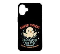 Jolie Fille, Dieu Prend Soin de Moi, Foi chrétienne Coque pour iPhone 16 Plus