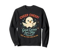 Jolie Fille, Dieu Prend Soin de Moi, Foi chrétienne Sweatshirt