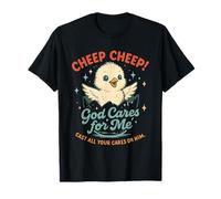 Jolie Fille, Dieu Prend Soin de Moi, Foi chrétienne T-Shirt