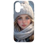 Jolie Fille racontant Une Histoire d'hiver Coque pour iPhone 17