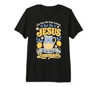 Jolie Foi chrétienne Jésus Citron Disant Joie Florale T-Shirt Haut de Gamme