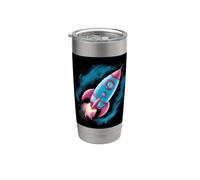Jolie fusée Gobelet isotherme en acier inoxydable double paroi