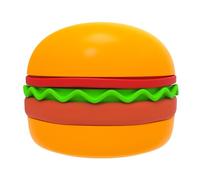 Jolie gamelle en forme de hamburger pour chien et chat avec base antidérapante pour manger lentement et économiser de l'espace