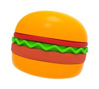 Jolie gamelle en forme de hamburger pour chien et chat avec base antidérapante pour manger lentement et économiser de l'espace