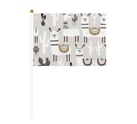 Jolie girafe avec lunettes de soleil colorées Drapeau de poche amusant Célébration Événements royaux Bbq Décoration de fête Ports Événement Décorations de jardin