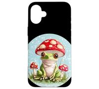 Jolie grenouille champignon pour une ambiance joyeuse Coque pour iPhone 16 Plus
