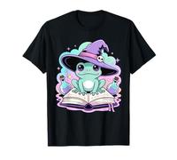 Jolie Grenouille dans Un Chapeau de sorcière avec Bouteilles de Potion T-Shirt