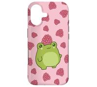 Jolie Grenouille Framboise Pastel Kawaii Cottagecore Esthétique Coque pour iPhone 17