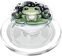 Jolie Grenouille Qui pleure sur Un lys sous Le Ciel étoilé PopSockets PopGrip pour MagSafe