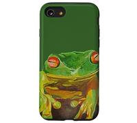 Jolie grenouille tropicale aux yeux rouges Coque pour iPhone SE (2020) / 7 / 8