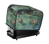 Jolie housse de grille-pain en forme de canard, adaptée pour une large fente, avec sac de rangement latéral, facile à nettoyer, résistante à la poussière, adaptée pour la cuisine.