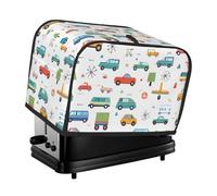 Jolie housse de grille-pain pour voiture, camion, 2 tranches, grille-pain de transport confortable avec poche résistante aux taches et à la poussière pour petits appareils de cuisine