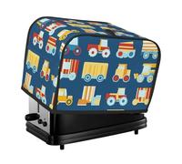 Jolie housse de grille-pain solide pour voiture, 2 tranches, grille-pain de camion de dessin animé confortable avec poche résistante aux taches et à la poussière pour petits appareils de cuisine