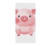Jolie housse de porte en forme de cochon à suspendre pour porte d'entrée et porche