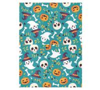 Jolie housse de siège auto pour bébé Halloween sarcelle pour promenades | Housse de siège auto pour nourrisson pour soignants, drapé à levage rapide, pliage compact, rapide à soulever