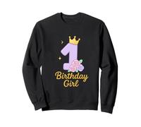 Jolie Illustration d'anniversaire Lilas et Rose Sweatshirt