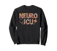 Jolie infirmière en Soins intensifs en Neuro, Remerciement de Cottagecore Crew Nursing Sweatshirt