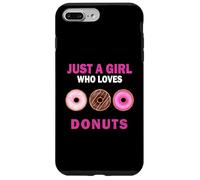 Jolie, juste une fille qui aime les beignets, les bonbons, les femmes et les filles Coque pour iPhone 7 Plus/8 Plus