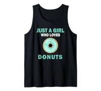 Jolie, juste une fille qui aime les beignets, les bonbons, les femmes et les filles Débardeur