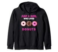 Jolie, juste une fille qui aime les beignets, les bonbons, les femmes et les filles Sweat à Capuche