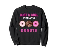 Jolie, juste une fille qui aime les beignets, les bonbons, les femmes et les filles Sweatshirt