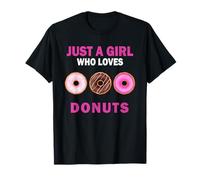 Jolie, juste une fille qui aime les beignets, les bonbons, les femmes et les filles T-Shirt