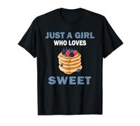 Jolie juste une fille qui aime les bonbons sucrés pour les femmes et les filles T-Shirt