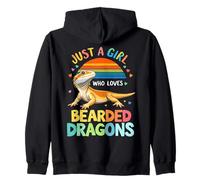 Jolie, Juste Une Fille Qui Aime Les Dragons barbus, Charmante Fille Sweat à Capuche