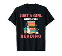 Jolie, juste une fille qui aime lire des livres, femmes et filles T-Shirt