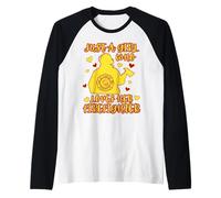 Jolie Juste Une Fille Qui Aime sa Petite Amie et sa Femme Pompier Manche Raglan