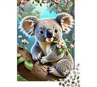 Jolie Koala Assise 1000 Pièces Carton Épais Puzzle Premium Collecteurs Décompression Défiant Décoration Murale Idée Cadeau 70x50cm/1000pcs