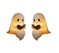 Jolie lampe de lecture à rapporter : veilleuse LED 3D pour une décoration d'Halloween confortable (2 pièces de 22 cm)