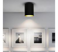 Jolie Lampe Ronde Moderne Multicolore Noir Or Pour Couloir