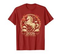 Jolie Lanterne Lunaire 2026 Year of The Horse T-Shirt