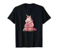 Jolie Licorne au Look matinal pour Les Amateurs de Peignoirs T-Shirt