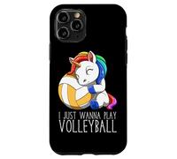 Jolie Licorne De Volley-Ball Je Veux Juste Jouer Au Coque pour iPhone 11 Pro