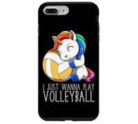 Jolie Licorne De Volley-Ball Je Veux Juste Jouer Au Coque pour iPhone 7 Plus/8 Plus
