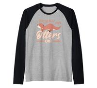 Jolie Loutre de mer, J'aime Vraiment Les loutres Manche Raglan