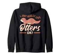 Jolie Loutre de mer, J'aime Vraiment Les loutres Sweat à Capuche