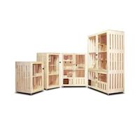 Jolie Maison de Chat Cage à Chat en Bois Massif, Maison for Chat, Villa, Appartement for Chat, Cadre d'escalade, Maison for Chat, Armoire for Chat Maison de Chat(120CM)