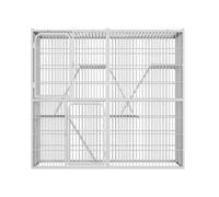 Jolie Maison de Chat Cage for Chat, Espace Libre, Villa à Trois étages, Maison for Chat, Armoire for Chat, nid for Chat, Cadre d'escalade Maison de Chat(Black,77 * 53 * 58cm)