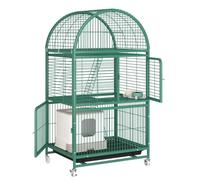 Jolie Maison de Chat Cage for Chat, Grand Espace, Villa intérieure for Chat à Plusieurs étages, nid for Chat à Deux étages avec Toilettes Maison de Chat(B,Green)