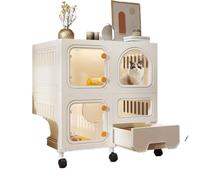 Jolie Maison de Chat Cage for Chat, Toilettes for Chat, bac à litière for Chat, Villa intérieure intégrée for Chat, Cage for Chaton, Maison for Chat, Armoire for Chat Maison de Chat(9)