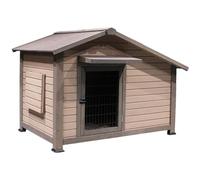 Jolie Maison de Chat Niche d'extérieur en Bois Massif for Chat et Chien, nid for Chat, Cage for Chat, Chambre for Chien Moyen, Cour, Villa générale Maison de Chat(L)