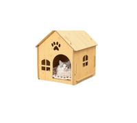 Jolie Maison de Chat Niche for Chien, chenil for Chat, chenil, Villa for Chat Quatre Saisons, Tapis de Couchage, Fournitures for Animaux de Compagnie, chenil Amovible et Lavable Maison de Chat(B1,M)